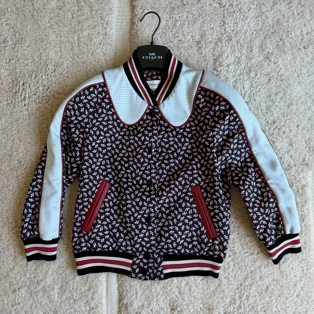 Coach printed satin jacket